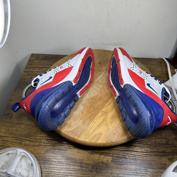 Nike Air Max 270 Shoes Womens Size 8.5 White Red CW5855-100 Athletic Sneakers - Picture 7 of 8